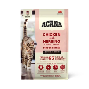 ACANA Indoor Entrée, Huhn und Hering, Katzentrockenfutter, 4,5kg