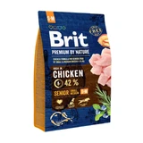 BRIT Premium By Nature Senior Razas Pequeñas y Medianas, S-M, Pollo, pienso para perros senior, 3kg