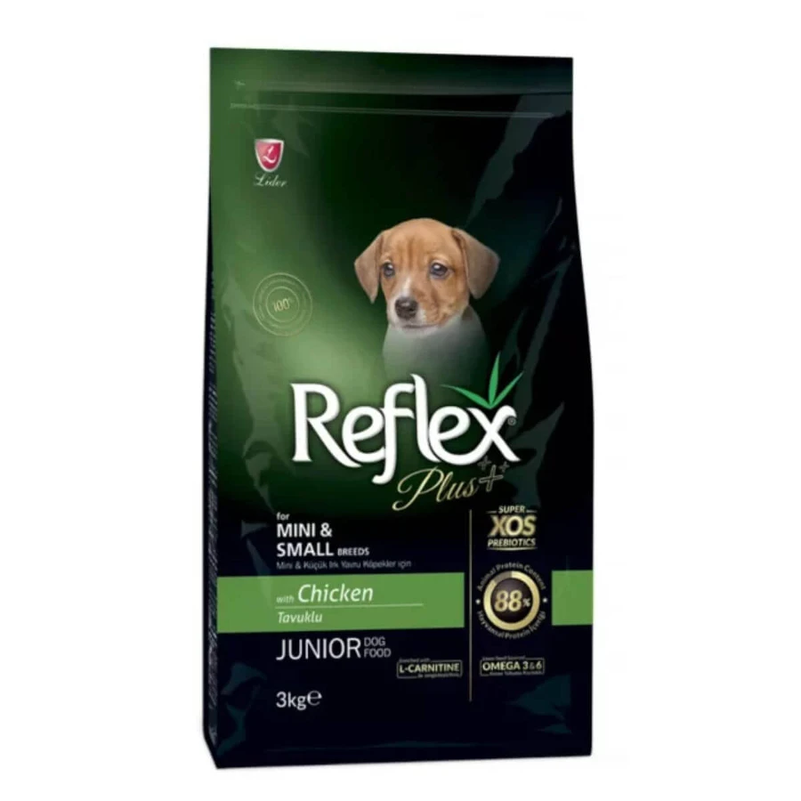 REFLEX Plus Junior Small Breed, XS-S, Pollo, pienso para perros jóvenes, 3kg