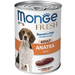 MONGE Fresh, XS-XL, Duck, canned moist dog food, (in own juice), 400g