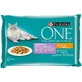 PURINA One Sensitive, Chicken/Tuna, mixed packet sachet wet cat food, digestive sensitivities, (in sauce), 85g x 4