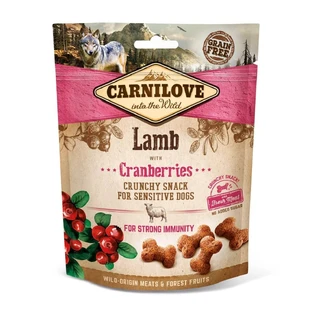 CARNILOVE Crunchy Snack, Honey with Cranberries, functional grain-free dog treats, immunity, 200g