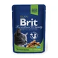 BRIT Premium Sterilized, Pollo, sobre de comida húmeda para gatos esterilizados, (en salsa), 100g