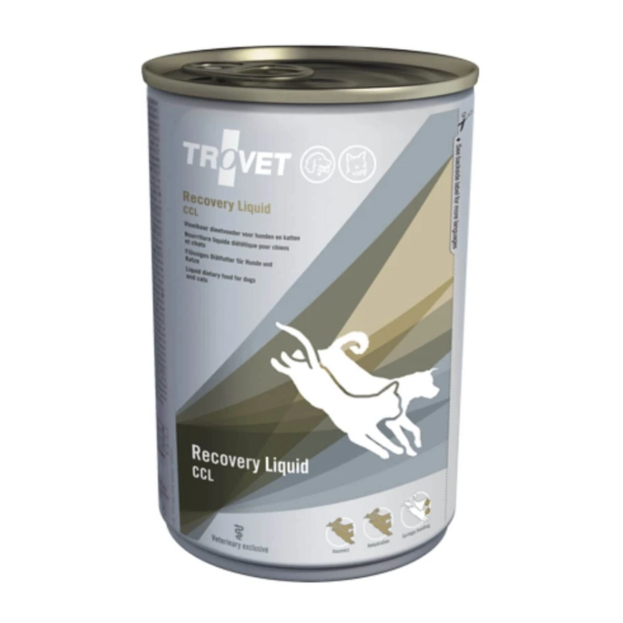 TROVET Recovery Liquid CCL, veterinaire voeding voor honden en katten, vloeibare voeding, herstel en postoperatief herstel, (vloeibaar),400g
