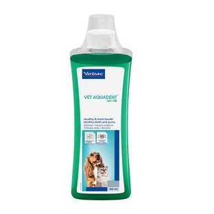 VIRBAC Vet Aquadent, mouthwash for dogs and cats, anti tartar, breath freshener, bottle, 250ml