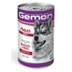 GEMON Maxi Adult, L-XL, Rind und Reis, feuchtes Hundefutter in Dosen, (in Aspik), 1250g