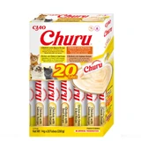 INABA Churu Rassen, Kip en Rundvlees, blik, graanvrije beloningskoker, katten, (puree), 280g