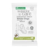 NATURES PROTECTION Superior Care Witte Bont, Witte Vis, graanvrije functionele beloningen voor honden, witte vacht, mondhygiëne, 150g
