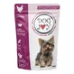 DOG JOY Junior, XS-S, Kip, zakje natvoer voor jonge honden, (in saus), 100g