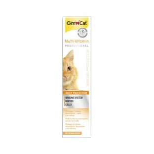 GIMCAT Pasta Multivitamínica Profesional, golosinas funcionales para gatos tubo, (topping), 20g