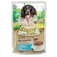 STUZZY Chunks, XS-XL, Poisson, sachet de nourriture humide pour chien, (en aspic), 100g