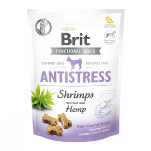BRIT Care Functional Snack Antistress, Shrimps mit Hanf, getreidefreie funktionelle Belohnung für Hunde, Anti-Stress, 150g