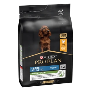 PURINA Pro Plan Athletic Puppy L, Huhn, Trockenfutter für junge Hunde, athletische Konstitution, 3kg