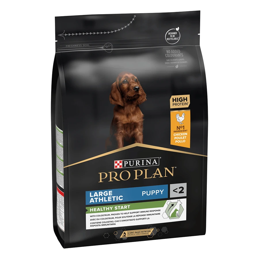 PURINA Pro Plan Athletic Puppy L, Pollo, alimento seco para perros jóvenes, constitución atlética, 3kg