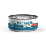 FRESH FARM Schredded fillets, Tuna and Salmon, canned grain-free wet cat food, (in sauce), 70g
