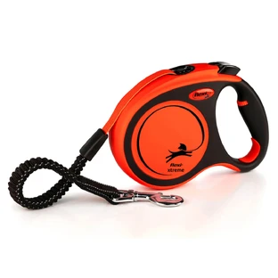 FLEXI Xtreme, laisse rétractable, nylon, orange, L(65kg, 5m)