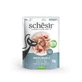 SCHESIR Ergänzungsfuttermittel in Gelee, Huhn und Seehecht, Beutel Katzenfutter, (in Aspik), 70g