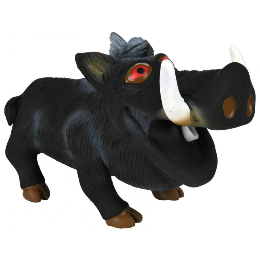 Trixie, boar pig toy for dogs, with original sound, latex, 18cm, multicolor