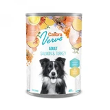 CALIBRA Verve GF, XS-XL, Lachs und Truthahn, getreidefreies feuchtes Hundefutter in Dosen, (Pastete), 400g