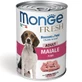 MONGE Vers, XS-XL, Varkensvlees, vochtig hondenvoer in blik, (op eigen sap), 400g