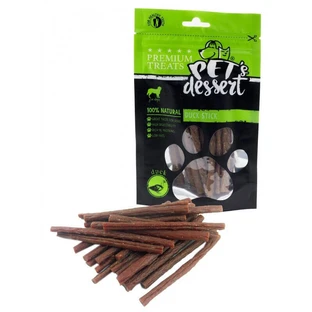 PET'S DESSERT Stick, XS-XL, Eend, granenvrij beloningszakje honden, 80g