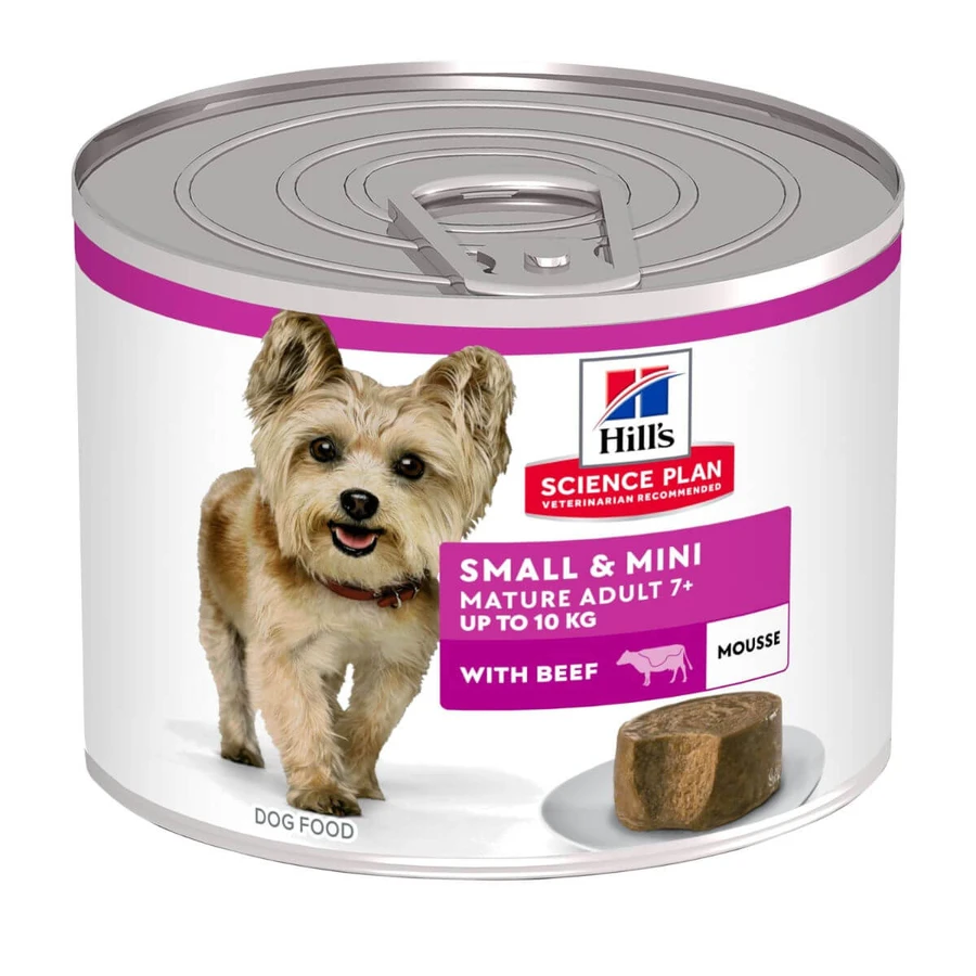 HILL'S Science Plan Small & Mini Mature, XS-S, Kip, ingeblikt vochtig senior hondenvoer, (mousse), 200g