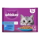 WHISKAS Selections Vis, Zalm en Tonijn, zakje nat kattenvoer, (in aspic), multipack, 85g x 4