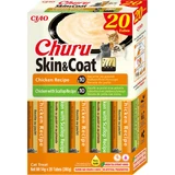 INABA Churu Churu Skin&Coat Chicken Varieties, Chicken, cereal-free reward box cats, (puree), 280g