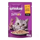 WHISKAS Tasty Mix Creamy Creations, Honig und Pute, Beutel Katzenfutter, (in Sauce), 85g