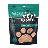 PET'S DESSERT Rings, XS-XL, Królik, bezzbożowa saszetka-nagroda dla psów, 80g