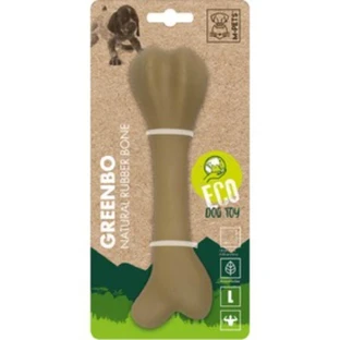 M-PETS Greenbo, kauwspeeltje voor honden L, bijtend, rubber, bruin, 20cm