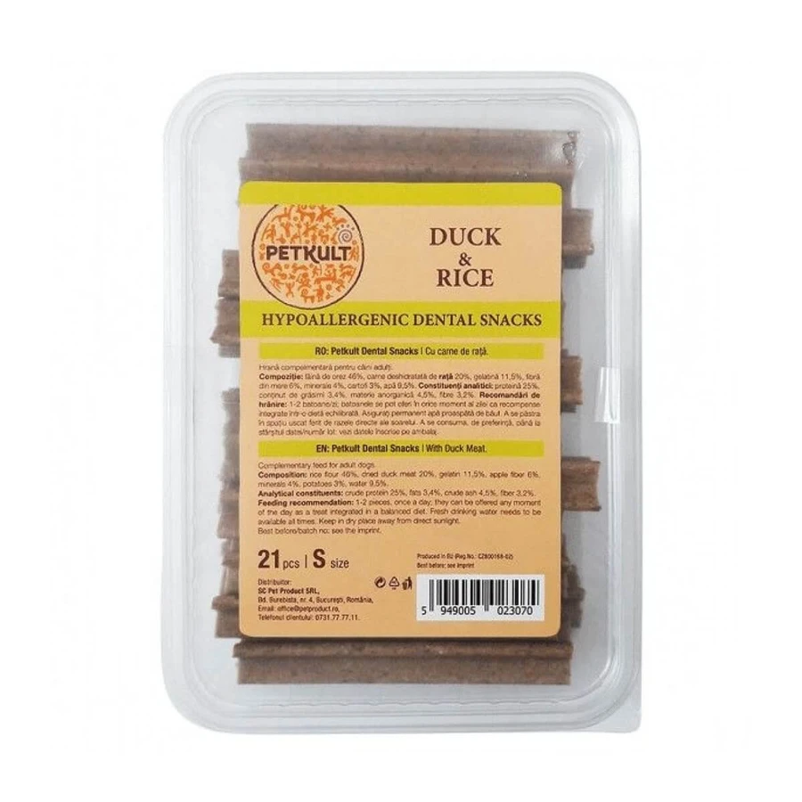 PETKULT Hypoallergenic Hypoallergenic Dental Snacks, Rice and Rice, reward dogs, 21pcs