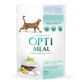 OPTIMEAL, Bacalao y Verduras, sobre comida húmeda para gatos, (en aspic), 85g