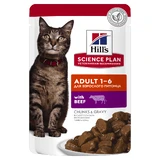 HILL'S SCIENCE PLAN, Rundvlees, zakje nat kattenvoer, (in saus), 85g