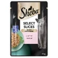 SHEBA Select Slices, Salmón, sobre comida húmeda para gatos, (en salsa), 85g