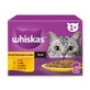 WHISKAS Selections, Aves, sobre comida húmeda para gatos, (en salsa), multipack, 85g x 12
