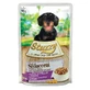 STUZZY Shreds, XS-XL, Kalfsvlees en Paste, zakje vochtig hondenvoer, (in eigen sap), 100g