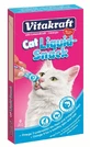 Vitakraft Cat Liquid Snack Lachs und Omega 3, 6x15 g