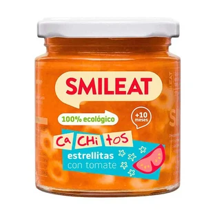 Smileat Kleines Glas mit Nudelstückchen mit Tomate, 230 gr.