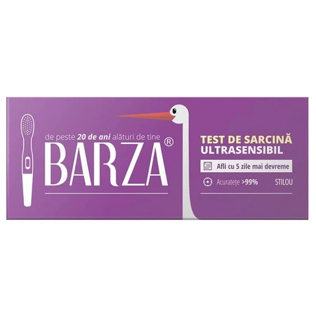 Test de grossesse à stylo ultrasensible, 1 pièce, Barza