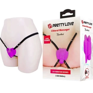 Pretty Love Heartbeat Clitoral Massager 10 Modi der Vibration lila