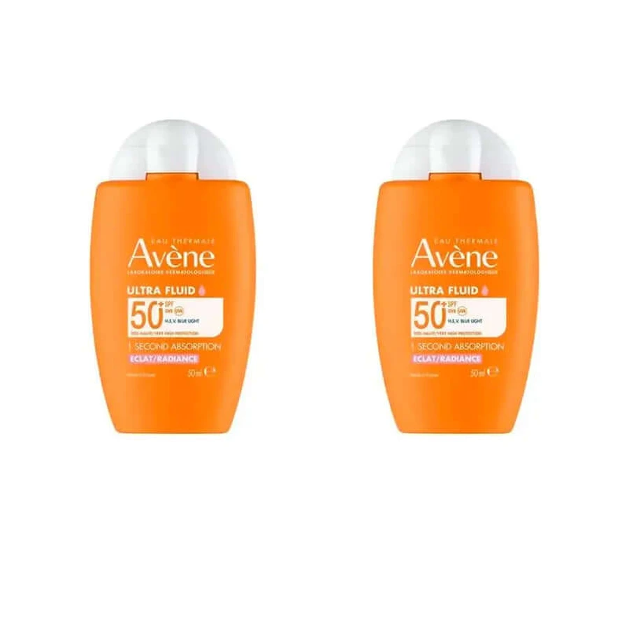 Avène Fluide Ultra Eclat Spf50+, 2X50 Ml