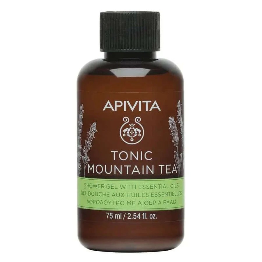 Apivita Mountain Tea Gel de bain au thé de montagne, 75 ml