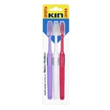 Kin Tandenborstel Medium, 3 stuks.