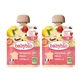 Babybio Pouch Manzana Fresa Vainilla, Pack 2 x 90 gr