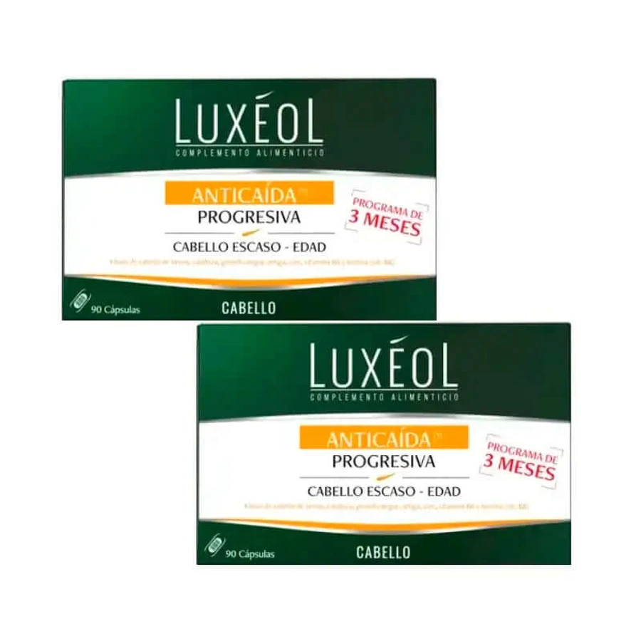 Luxeol Anticaida Progressive, Pack 2 x 90 tablets
