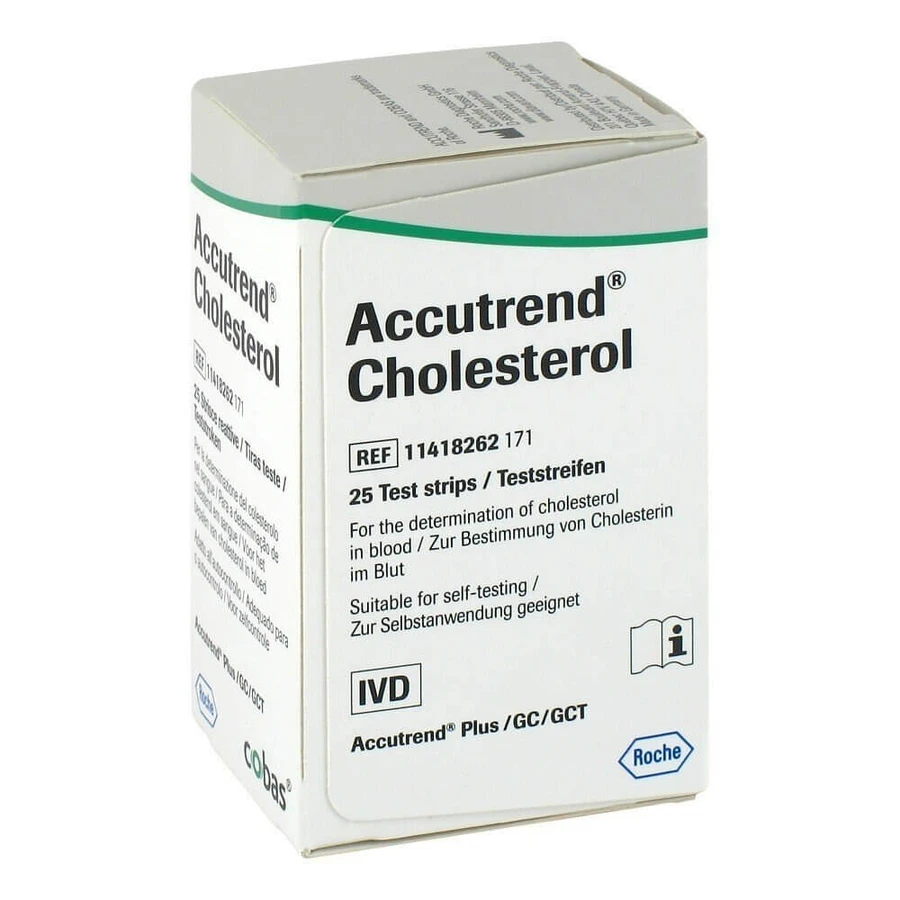 Accutrend Cholesterin-Test, 25 Stück, Roche