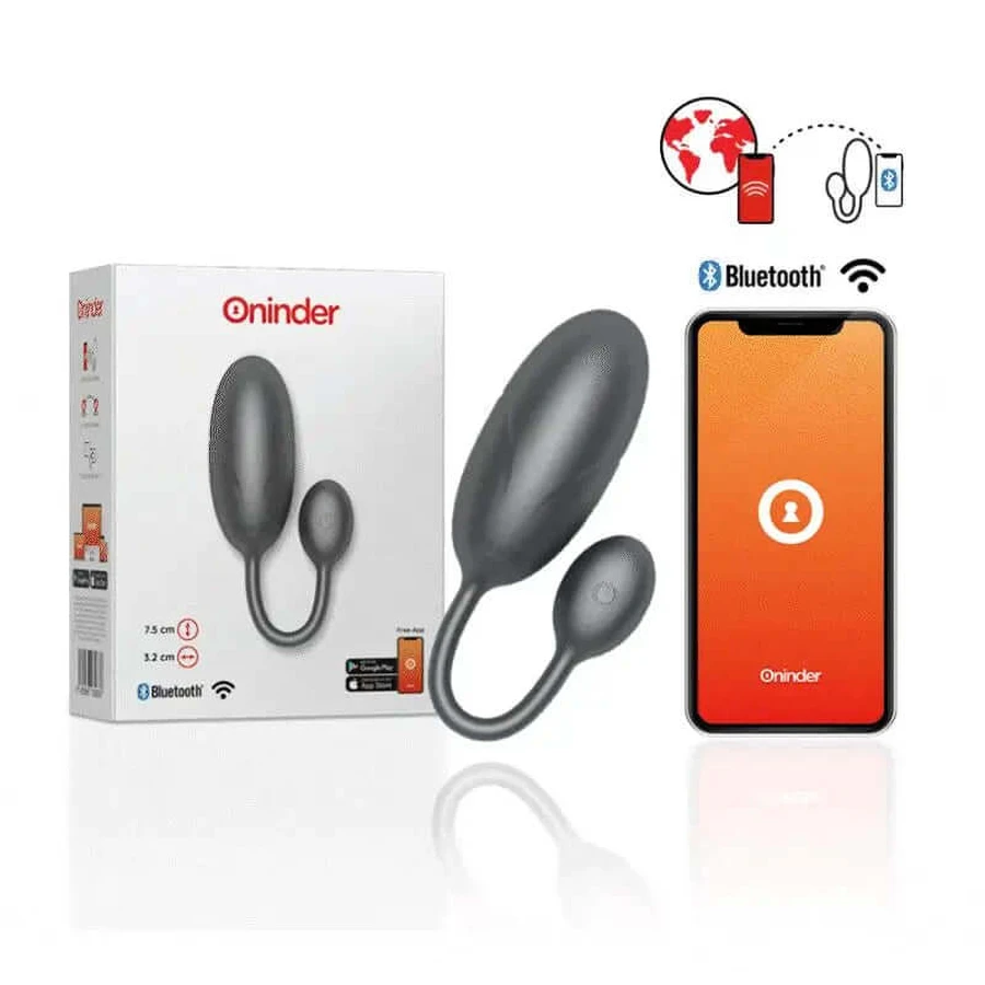 Oninder Tokyo Tokyo Schwarzes Vibrations-Ei 7.5 X 3.2 Cm