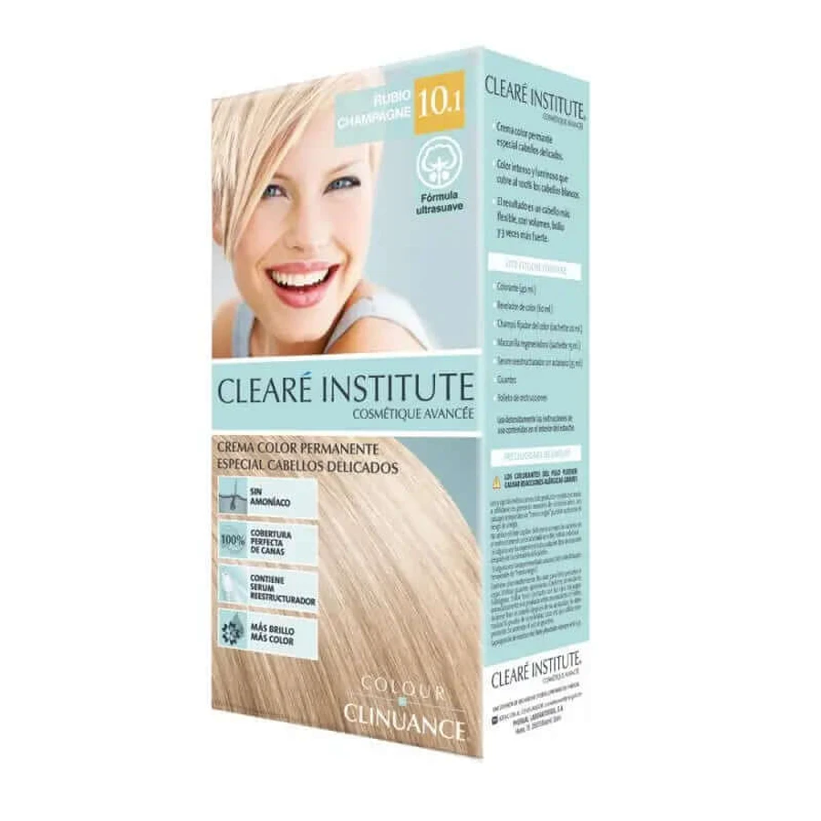 Clearé Institute Colour Clinuance ammoniavrije permanente haarkleuring 10.1 Champagne Blond