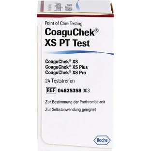 INR test strips for CoaguChek XS, 24 pieces, Roche